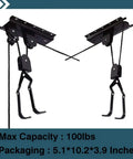 Garage Ceiling Bike Hoist Space Saver Must Have Heavy Duty Bicycle Lift With 3 Pulley System And 45 Feet Adjustable Rope