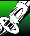 Illustration of Torx star key fitting into screw head, representing Power-T Handle Torx Star Key Set With Stand, 11-Pc T6 Through T50.