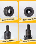 Heavy Duty Round Punch Die For CH-70 Hydraulic Press, showcasing 14.5mm opening, made from durable 40Cr spring steel for metal punching