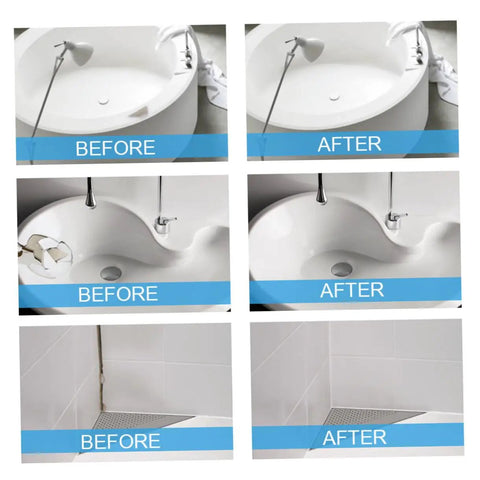 Two Piece Tile Repair Kit With Pro Grade Ceramic Paste Quick Dry Grout Filler For Tub And Floor Tiles Restores Chips Scratches Dents And Cracks Easy Fix For Ceramic Restoration And Surface Repair before and after results