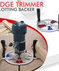 Top Shelf Adjustable Router Guide Bracket Featuring Swappable Bushings And Easy Grip Folding Handle For Hella Precise Grooving On Pro Level Wood Shop Carpentry Builds with trimmer on wood.