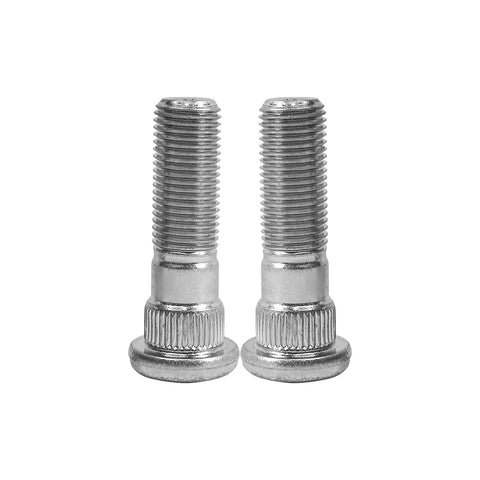 Heavy Duty M12x1.25 Wheel Studs 49Mm Length 5 Piece Set Grade 10.9 Steel showing two studs for Subaru Nissan Infiniti vehicles.