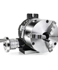 Heavy Duty Three Jaw Chuck Universal Indexing Head For Cnc Milling Machines Built Like A Tank, showcasing cast iron body and precision adjustments.