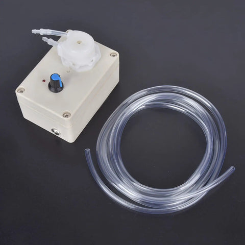 Industrial Grade Peristaltic Dosing Pump With Adjustable Flow For Aquarium, Lab And Analytical Use, 12V 50/60Hz 5 To 120 Ml Per Min