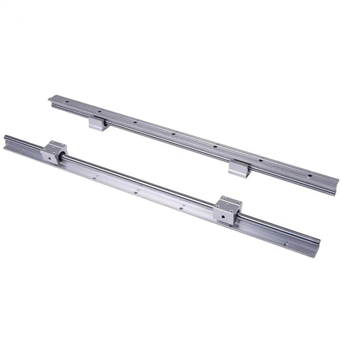 Pro Grade SBR12 400mm Linear Rails Kit With Four SBR12UU Blocks For CNC Machines And Automated Equipment, High Precision Rails