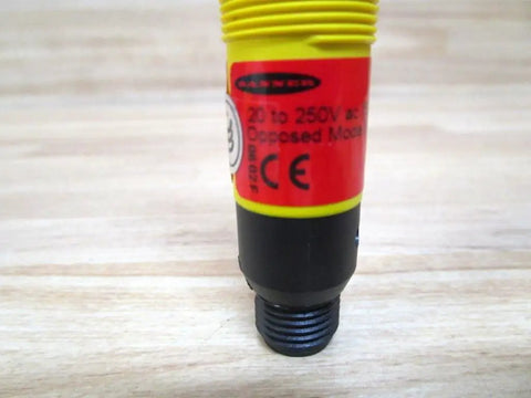Boss Level Photoelectric Sensor 20 To 250 V AC Power For Industrial Automation Easy Mounting Rock Solid Object Detection S183EQ1 Model D234566 Great For Conveyors And Packaging Lines, close-up threaded sensor body