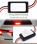 Universal 6V-30V LED Brake Light Flasher Module with prewired harness and adhesive backing for cars, trucks, SUVs, motorcycles