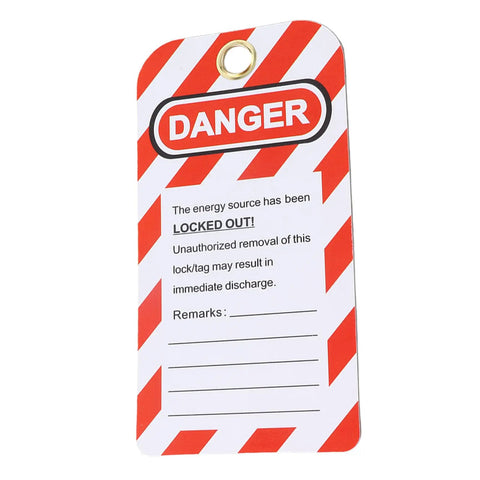 Lockout Tag Rewritable Safety Sign For Industrial Job Sites Reusable Hanging Warning Label For Chemical Plants Electrical Systems Mines And Factories Solid Safety Gear For Electricians Miners And Crew