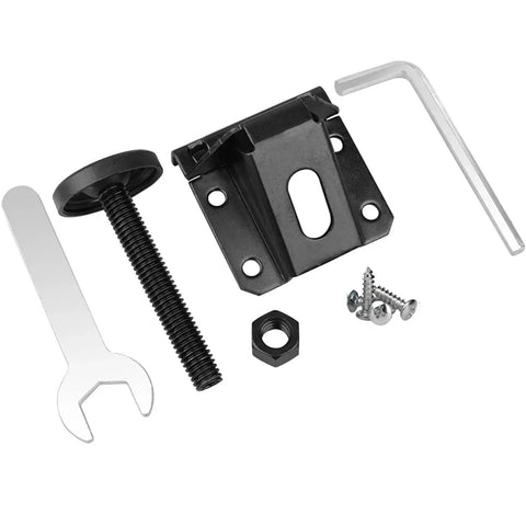 Heavy Duty Adjustable Table And Workbench Leveling Legs Kit 8Pcs with metal feet, screws, wrench, and allen key for stability.