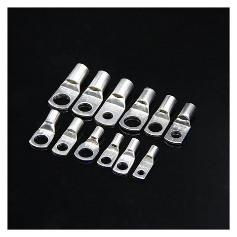 Super Cool 100 Pack SC25-4 Ring Lug Terminals Made From Real Tinned Copper For Your Battery Wires Crimp Or Solder With Ease And Zero Fuss On Any Heavy Duty Wire Setup, SC25-4 ring lug terminals