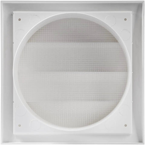 White ABS 6 Inch Dryer Vent Cover With Flaps And Insect Screen For Exterior Walls And Ducts Outdoor Vent Cover For House And Kitchen