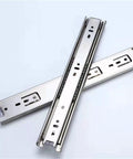Stainless Steel Drawer Slide Rail Set Two Pack 10 Inch Three Section Track Ball Bearing Silent Drawer Sliders For Home Kitchen