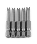 Heavy Duty 1/4 Inch Hex Shank Spanner Screwdriver Bits With Magnetic U Socket Heads U4 U5 U6 U7 U8 set showing S2 steel construction and hex shank