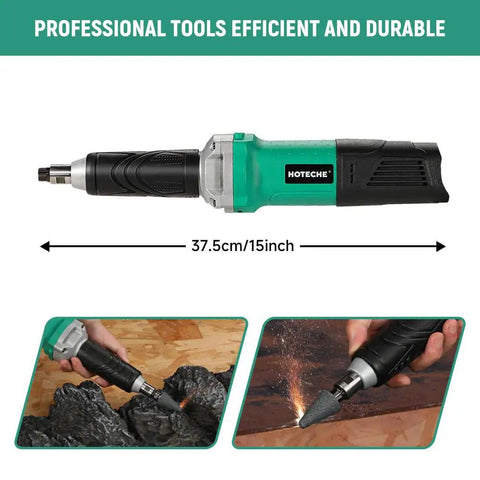 1/4-Inch Electric Die Grinder, 6 Amp Heavy-Duty Compact High-Speed Rotary Tool for Precision Grinding, 37.5cm dimensions