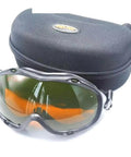 OD5 Plus Laser Protective Goggles Covering 190Nm To 540Nm And 800Nm To 1700Nm Range with black case for professional use.