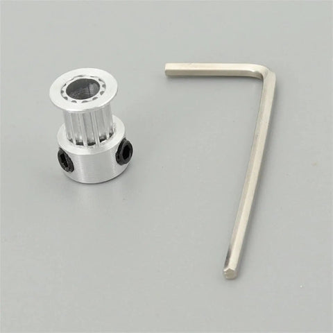 3D Printer Timing Belt Kit With 12-Tooth Timing Pulley And Synchronous Gear, 2GT Drive, aluminum pulley with hex key