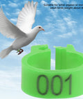 Green Pigeon Leg Bands Set With Numbered Foot Rings For Pigeons Quail Dove Lovebird Finch And Small Poultry, clip and dove flying