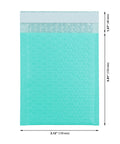 Teal 5x6 Inch Poly Bubble Mailers With Self Seal Adhesive Waterproof Padded Shipping Bags For Secure Item Protection 100 Count