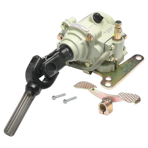 Heavy Duty Reverse Gearbox Kit For Your Weekend Rig 100cc Through 150cc Engine featuring splined shaft and mounting hardware.