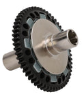 57T Slipper Clutch Spur Gear Upgrade in Hardened Steel 45 for RC Cars shown at angle