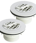 Two Pack Threaded Inlet Strainer Kit For Intex Filter Pumps With One And A Half Inch Hoses Includes Rubber Washer And Strainer Nut