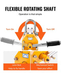 Heavy Duty Permanent Magnet Lifter For Steel Plates And Cylinders Rock Solid Grip N42 Neodymium Hoist with flexible shaft operation.