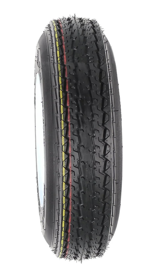 Two Pack Trailer Tire On Rim Set 4.80 8 480 8 4.80 X 8 White Wheel With 16.5 Inch Overall Diameter Load B Four Lug On 2.83 Inch Center Bore