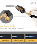 Heavy Duty Propane Torch With 3.6 Foot Hose Pro Grade Trigger Start Adjustable Swirl Flame And Brass CGA600 Connection flame control