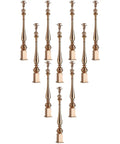 Reliable Adjustable Stair Railing Columns Built Tough For Home Upgrades Featuring A Straight Forward Install set of ten aluminum spindles