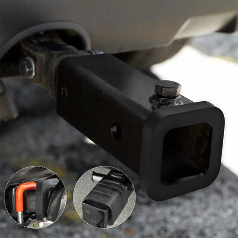 4 Pack 2 Inch Hitch Receiver Silencer Pads for Reducing Rattle on Adjustable Ball Mounts Trailer Hitch Noise Reducer