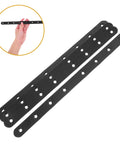 4 Pack Heavy Duty Metal Straight Brace Brackets For Wood Furniture Repair Stainless Steel Flat Plates For Cabinets And Shelves