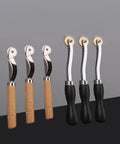 Two Pack Tracing Wheel and Pounce Wheel Set for Paper Perforation and Pattern Making, Rugged Cardboard Perforator Tools