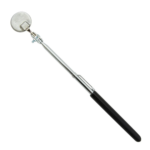 Telescoping Inspection Mirror 7/8 Inch Diameter, 7-1/2 Inch Overall Length, Adjustable From 6.5 Inches To 36.38 Inches, Black Handheld Tool