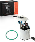 Rad Electric Fuel Pump Module With Built In Pressure Sensor, Dead On Fit Replacement For Chevy Hhr 2009 To 2011, showing assembly with green o-ring.