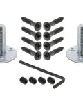 Keyhole Double Dummy Craftsman Door Knob Set With Timeless Bronze Plates And Lead Crystal Knobs installation hardware kit