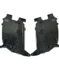 High Grade Pair Driving Fog Lights Boasting Hella Bright Glow And Snazzy Clear Lens Built To Drop Right Into Tesla Model S 2012 To 2020 US Spec Front Bumper Upgrade Kit, rear view with mounting clips.