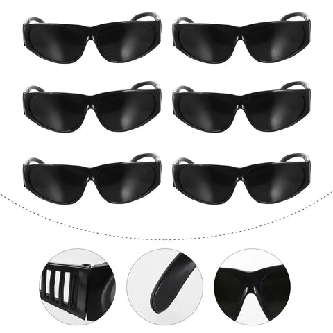 Welding Safety Goggles Offering A Badass Level Of Protection With An Over Glasses Design, showcasing multiple pairs for comfort.