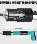 Portable Concrete Nail Gun For Cement Walls Lightweight Two Pound Manual Steel Nailer With Ten Nails Low Noise Display