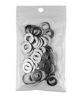 Bag of 25 stainless flat washers, 5/16 in ID, 11/16 in OD, 304 stainless