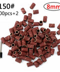 Kickass One Hundred Piece Drum Sanding Kit With Hella Efficient One Eighth Inch Mandrels And Polishing Bands For Rotary Tool Metal Derusting and Smooth Grinding Finish That Will Crush Any Surface Prep Job, includes 150# grit sand drums.