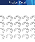 Heavy Duty External Retaining Rings Kit M4 E Clip Circlip 304 Stainless Steel 9mm Outer Diameter 4mm Inner Diameter 0.8mm Thick For Automobiles Valves And Electrical Appliances Silver