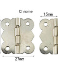Miniature Butterfly Hinge Set For Dollhouses And Tiny Boxes Gold Silver Bronze 29mm X 27mm 10Pcs Or 20Pcs product image