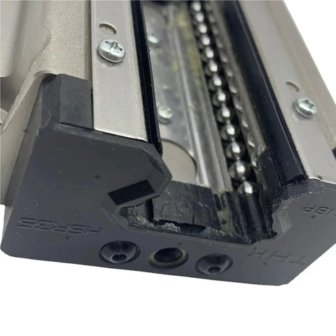 Pro Grade HSR35B Linear Guide Rail Carriage For 3D Printers And CNC Machines, GK block slider close-up with ball bearings
