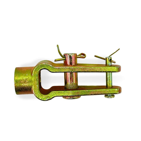 Four Piece Slack Adjuster Double Pinned Straight Clevis Pin Kit With Pins Five Eighths Inch Threaded For Air Brake Chambers