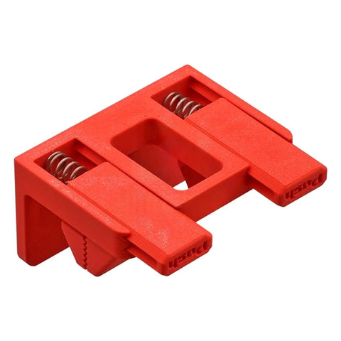Heavy Duty Electric Wire Welding Fixture Strength Clamp For Secure Connection In Damp Garages No Rust, Super Quick Install Fixation Wire Holder, red plastic material with springs