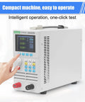 Programmable DC Electronic Load Tester for Batteries and Power Testing, One Channel Lab Grade Tool with Heavy Duty Aluminum Frame and Premium PCB Construction, Durable and Accurate Load Simulation for Battery Quality Checks; front view