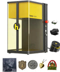 D1 Ultra 30W Fiber and 20W Diode Dual Laser Engraver with 16MP camera, 0.03mm precision, 220x220mm work area, includes accessories