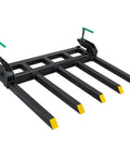 Built Tough Clamp On Debris Forks For 48 To 60 Inch Buckets Pallet Forks For Skid Steer Loader And Tractor Clamp On Forks