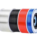 Beat Down Tough Flexible Air Hose For Pneumatic Tools Plus Air Compressors High Flow Clear Pvc Tubing 10 By 6.5 Mm 100 Meter Roll in various colors.
