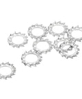 External Tooth Washers Set M6 304 Stainless Steel External Serrated Washers For Mechanical Equipment Fasteners, silver finish